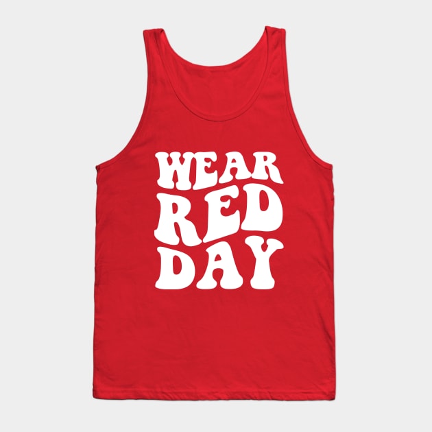 National Wear Red Day - heart disease awareness Tank Top by savage land 